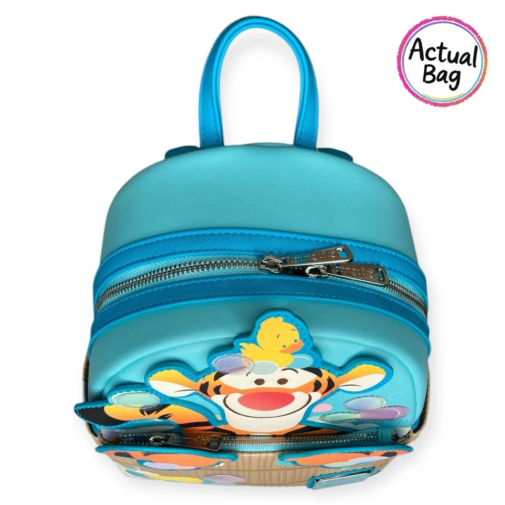 Loungefly Disney Winnie the Pooh Tigger Bathtime Bath Bubbles Duck Mini Backpack